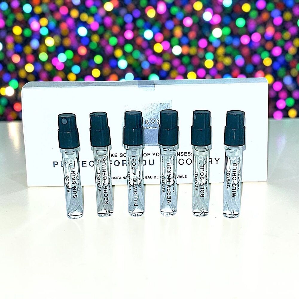 PINROSE Discovery Fragrance Set 6 ct Deluxe Minis New In Box
